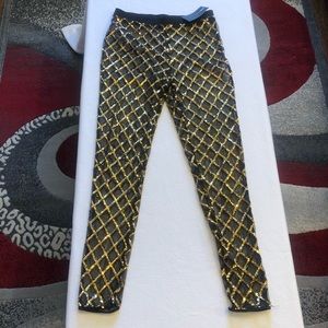 Black and Gold swimsuit pants